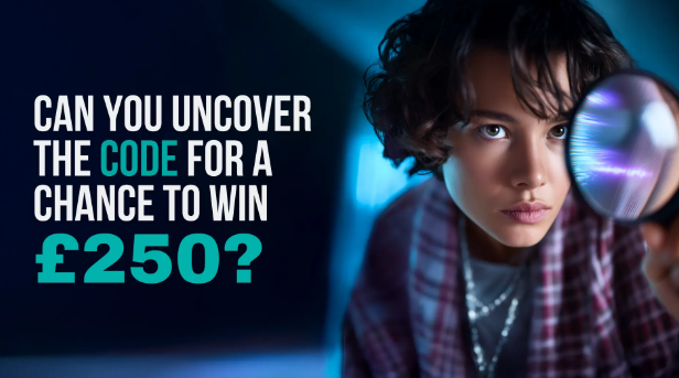 Can you uncover the code for a chance to win £250? Scan the QR code to play today.