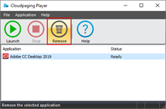 Screenshot of CloudPager Player